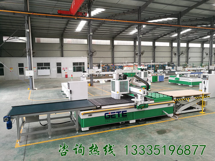 木工加工中心+排鉆+自動上下料 (1)