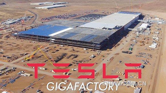 内华达沙漠中的特斯拉超级电池厂