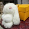 河北南宫博旭皮批发哥本哈根进口水貂毛兔子纯手工萌小兔子挂件