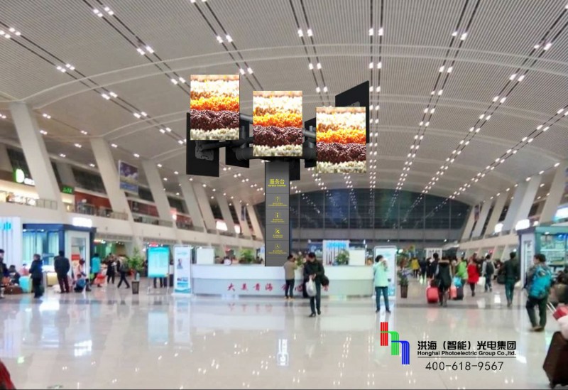 LED旋转百变三角屏