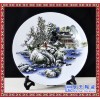 龍鳳呈祥仿古圓盤 雕刻禮品 純手工 婚慶禮品 陶瓷掛盤定做