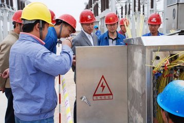 电建公司总经理张志虎来岚皋实地部署35千伏滔河变工程