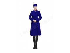 冬季新空姐呢子大衣定做上海亿妃服饰