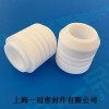 聚四氟乙烯螺紋軸套 PTFE螺紋蓋子 鐵氟龍導套 純四氟制品