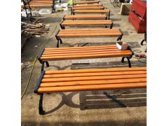 休闲平凳 防腐木铸铝长条凳 厂家定制批发