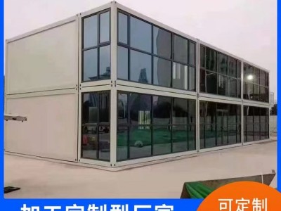 乐清虹桥 双坡彩钢房 岩棉打包箱 大波浪集装箱 现场施工图3