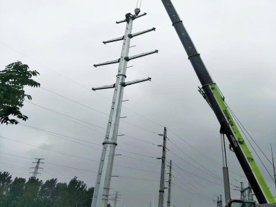 河北电力钢管杆 电力钢管塔 电力钢桩 电力钢管杆